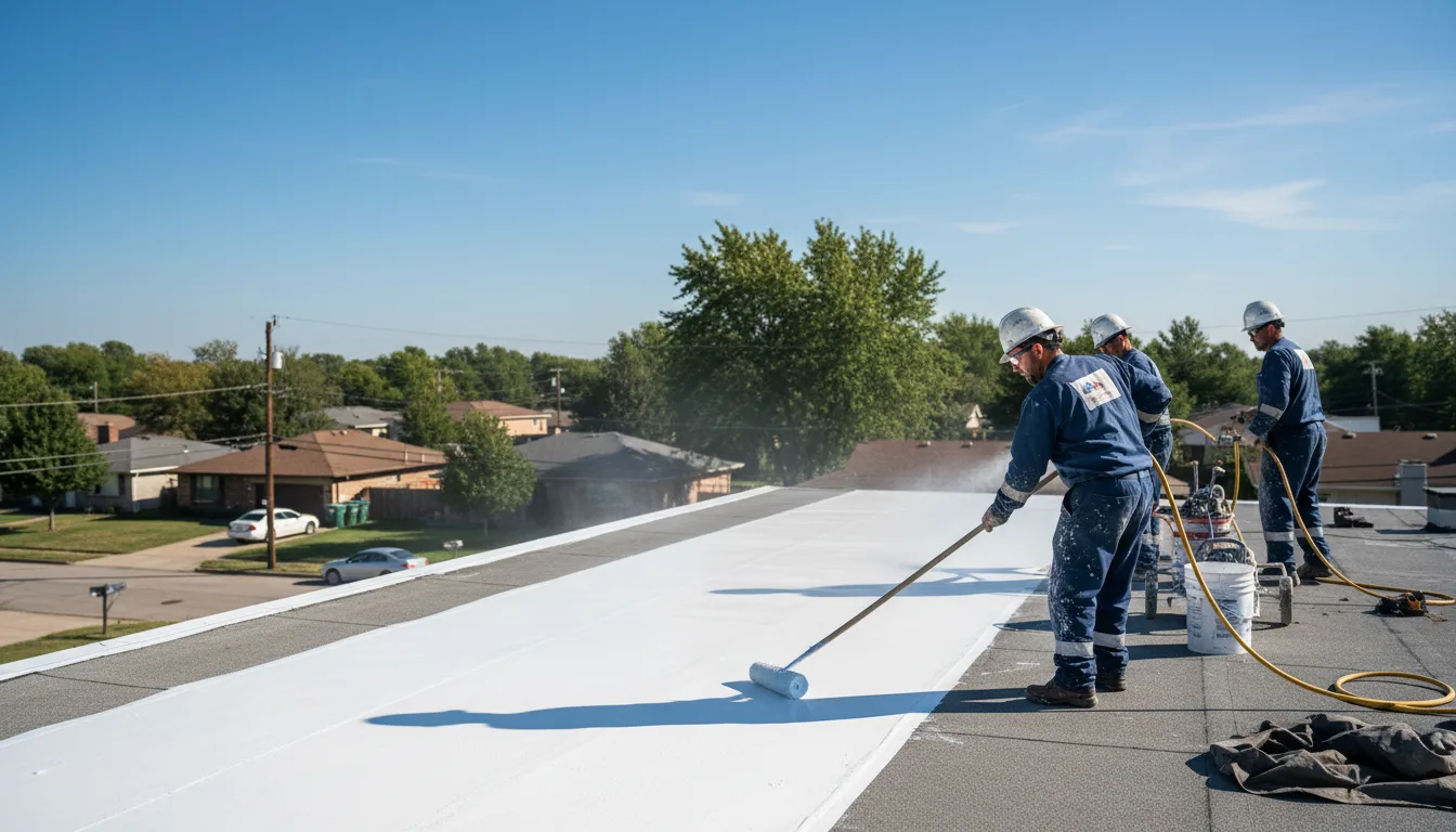 Commercial roof coating in Cherokee Village, AR near me